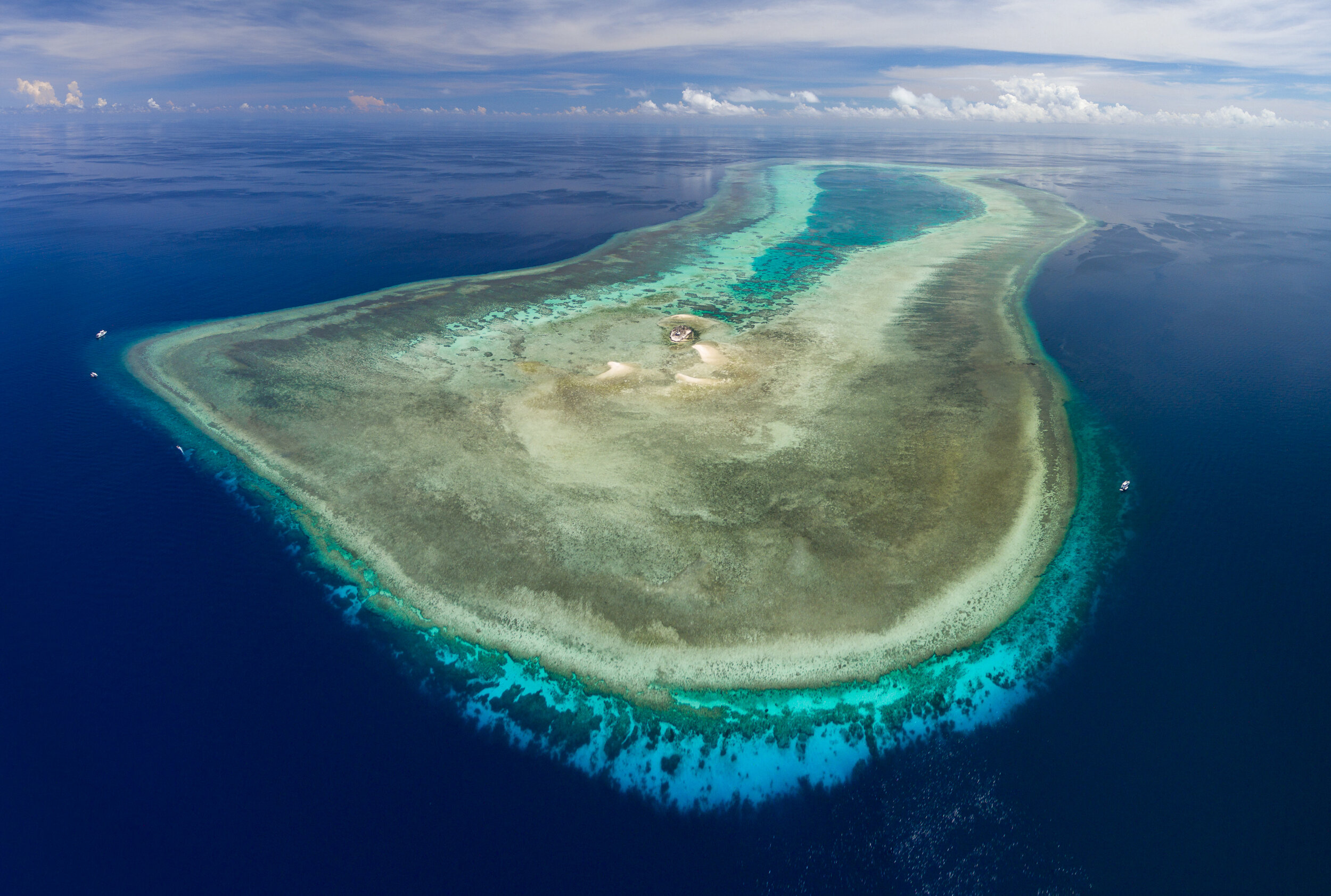South Atoll, Tubbataha Reefs Natural Park (taken with a drone while working under permit with LAMAVE)
